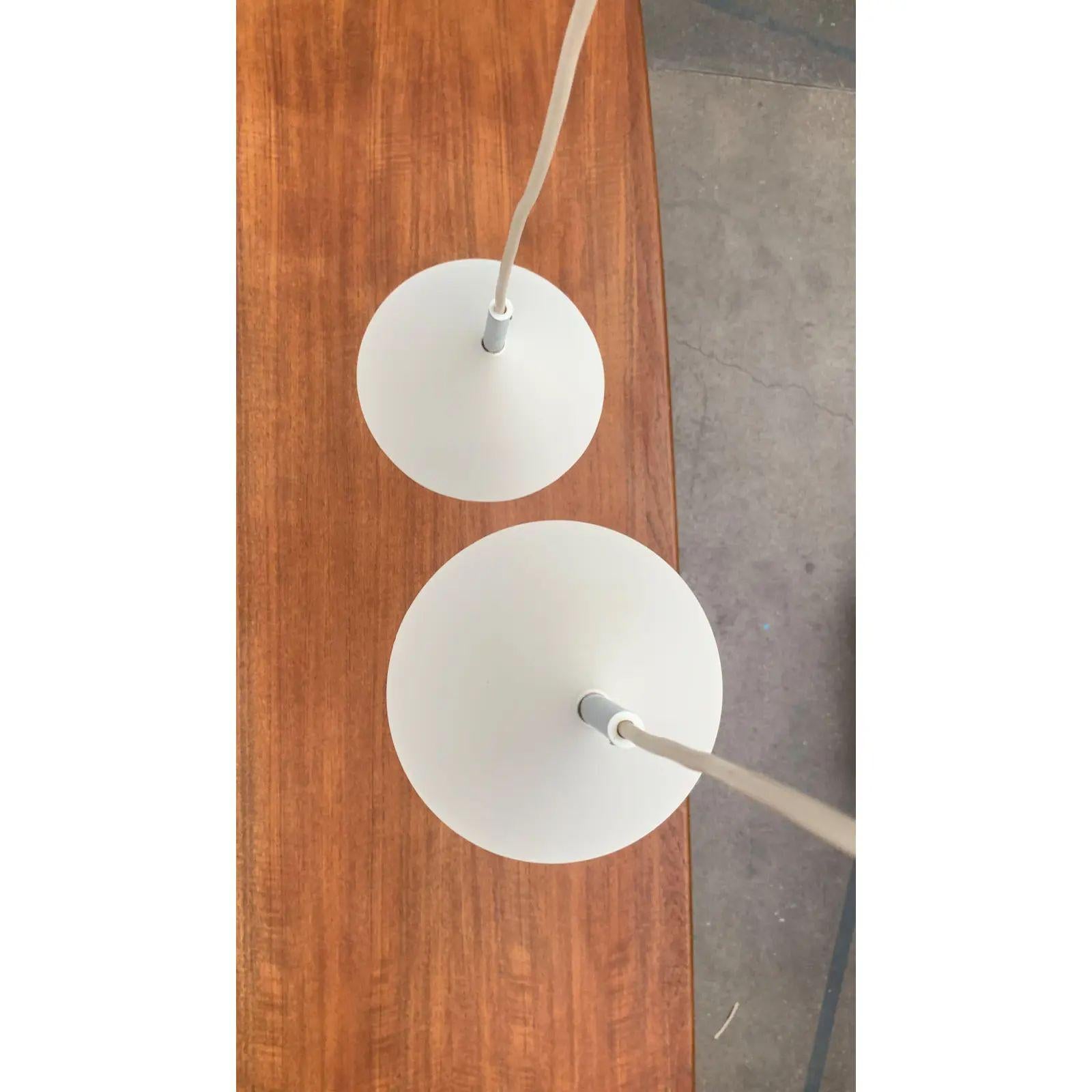 Set di 2 lampade a sospensione danesi vintage, anni '70 in vendita 1