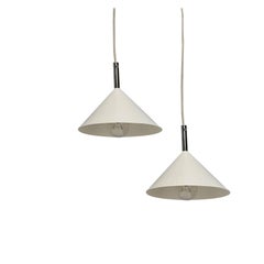Set of 2 Vintage Danish Pendant Lamps, 1970s