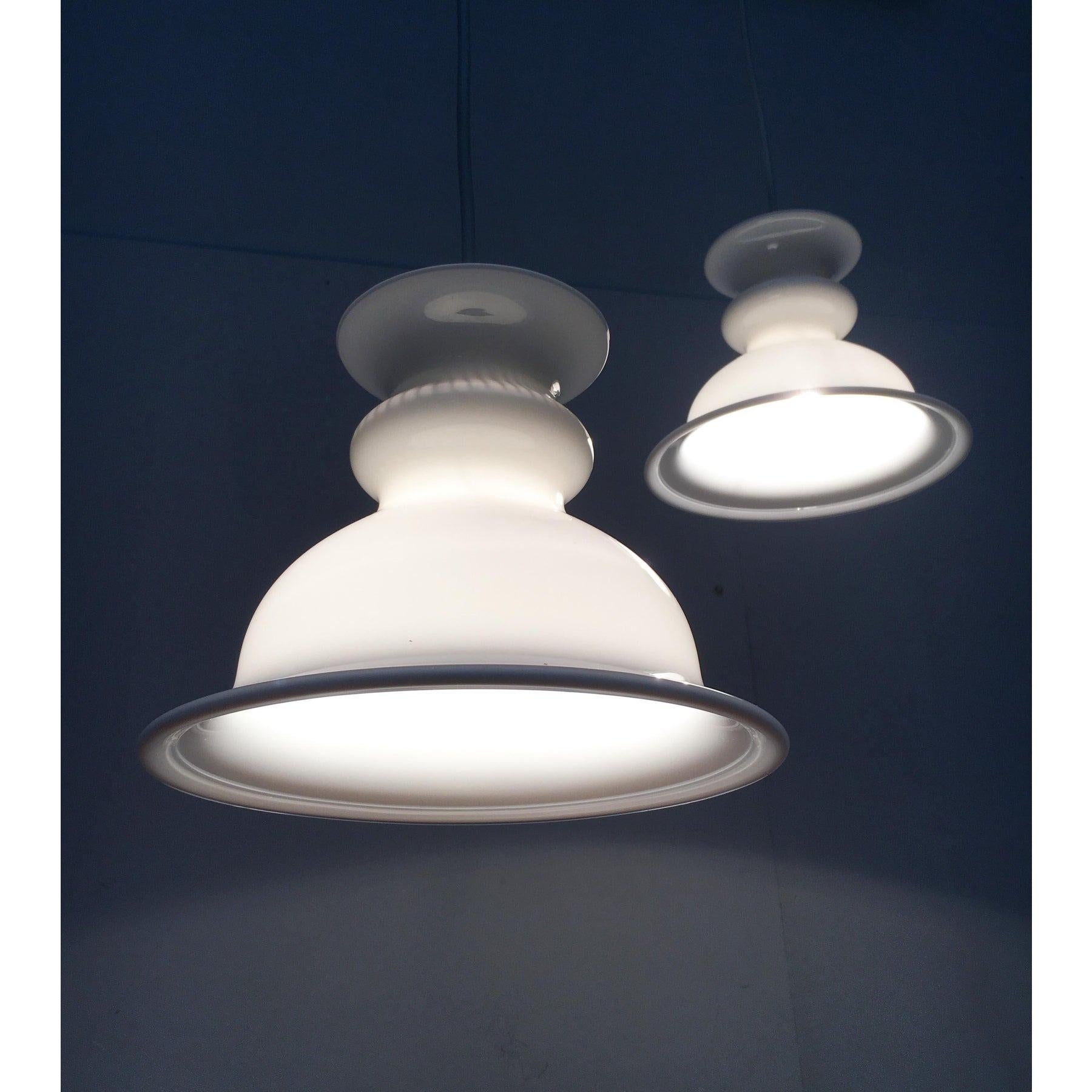 Ensemble de 2 lampes suspendues danoises Tivoli par Sidse Werner, début des années 80 en vente 1