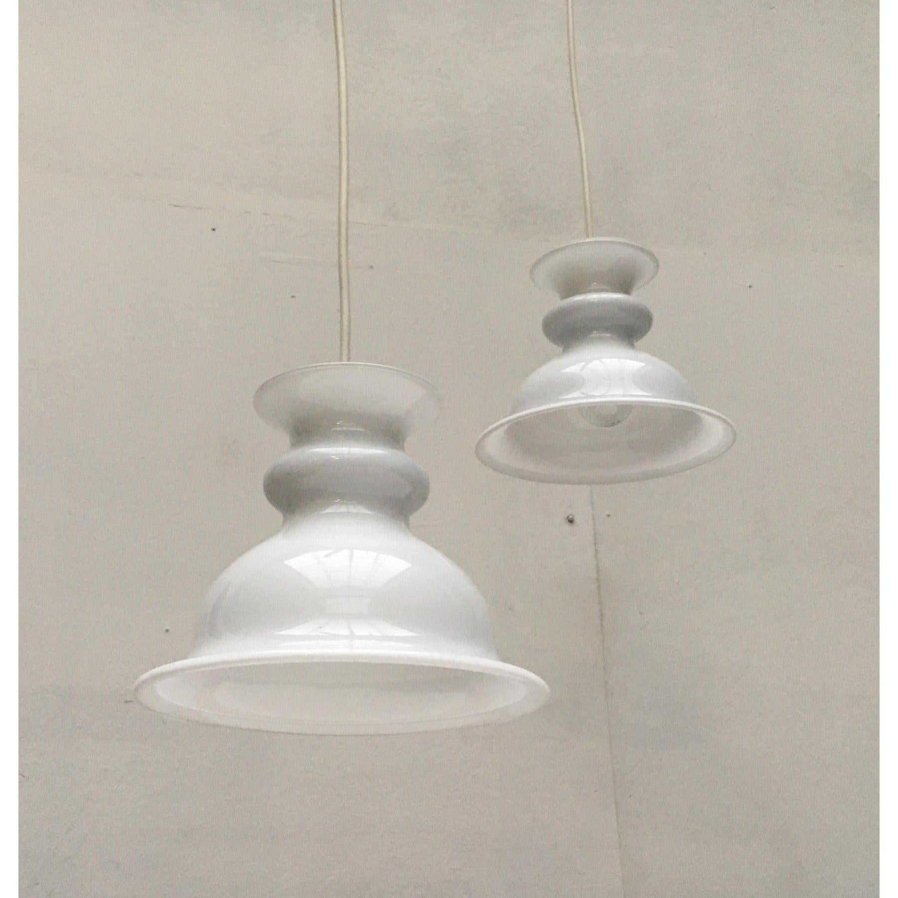 Ensemble de 2 lampes suspendues danoises Tivoli par Sidse Werner, début des années 80 en vente 2