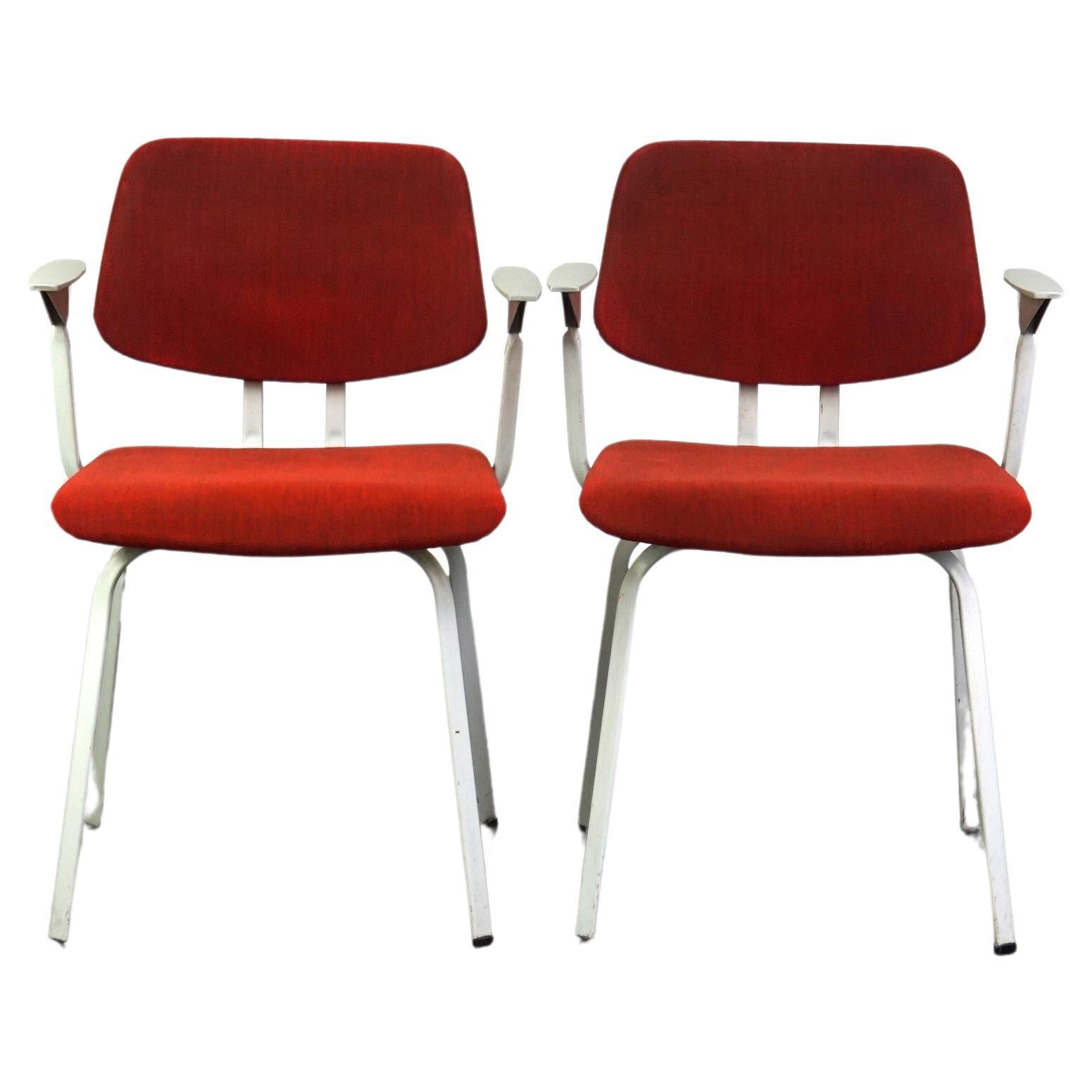Set of 2 vintage design chairs by Friso Kramer for Ahrend de Cirkel late 1960s