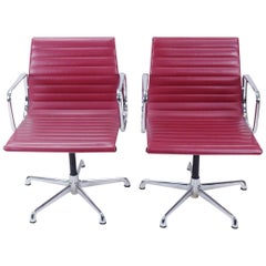 Set of 2, Retro Eames EA108 Chairs by ICF