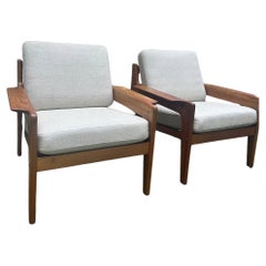 Set of 2 Vintage Easy Chairs Arne Wahl Iversen for Komfort Set of 2 Vintage Easy Chairs Arne Wahl Iversen for Komfort