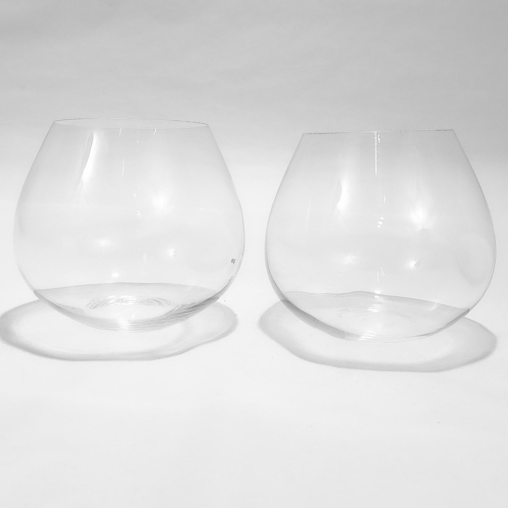 Set von 2 Vintage Elsa Peretti für Tiffany & Co. 'Thumbprint' Weingläsern, Vintage im Angebot 4