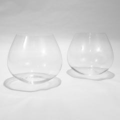 Set of 2 Vintage Elsa Peretti for Tiffany & Co. 'Thumbprint' Wine Glasses