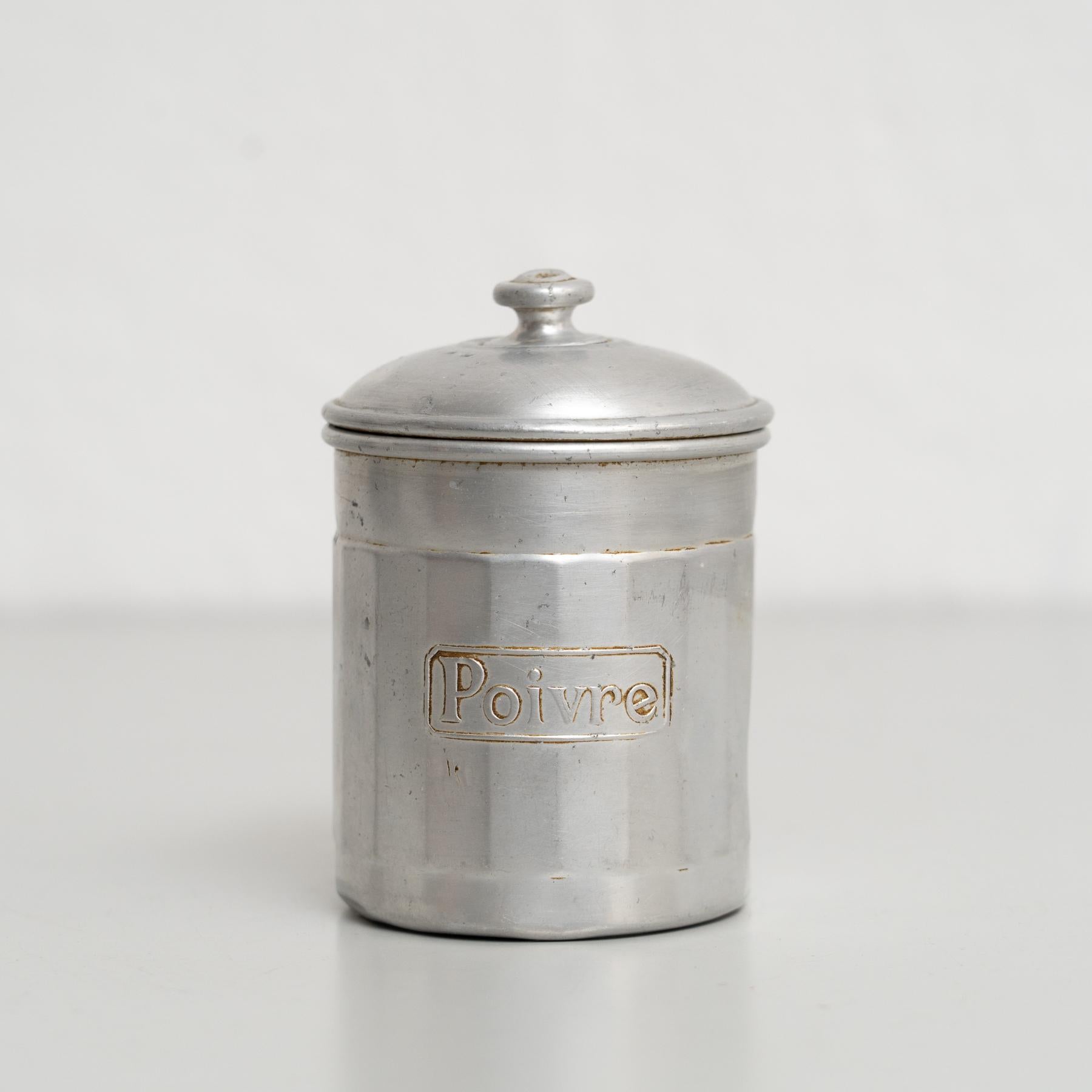Set of 2 Vintage French Metal Pots – 