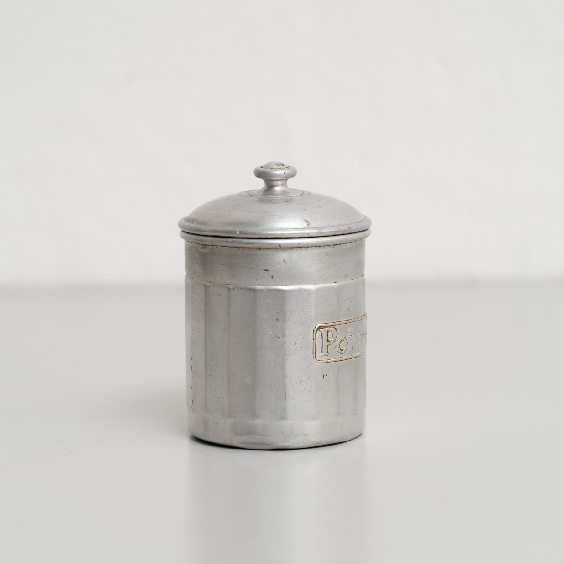 Set of 2 Vintage French Metal Pots – 