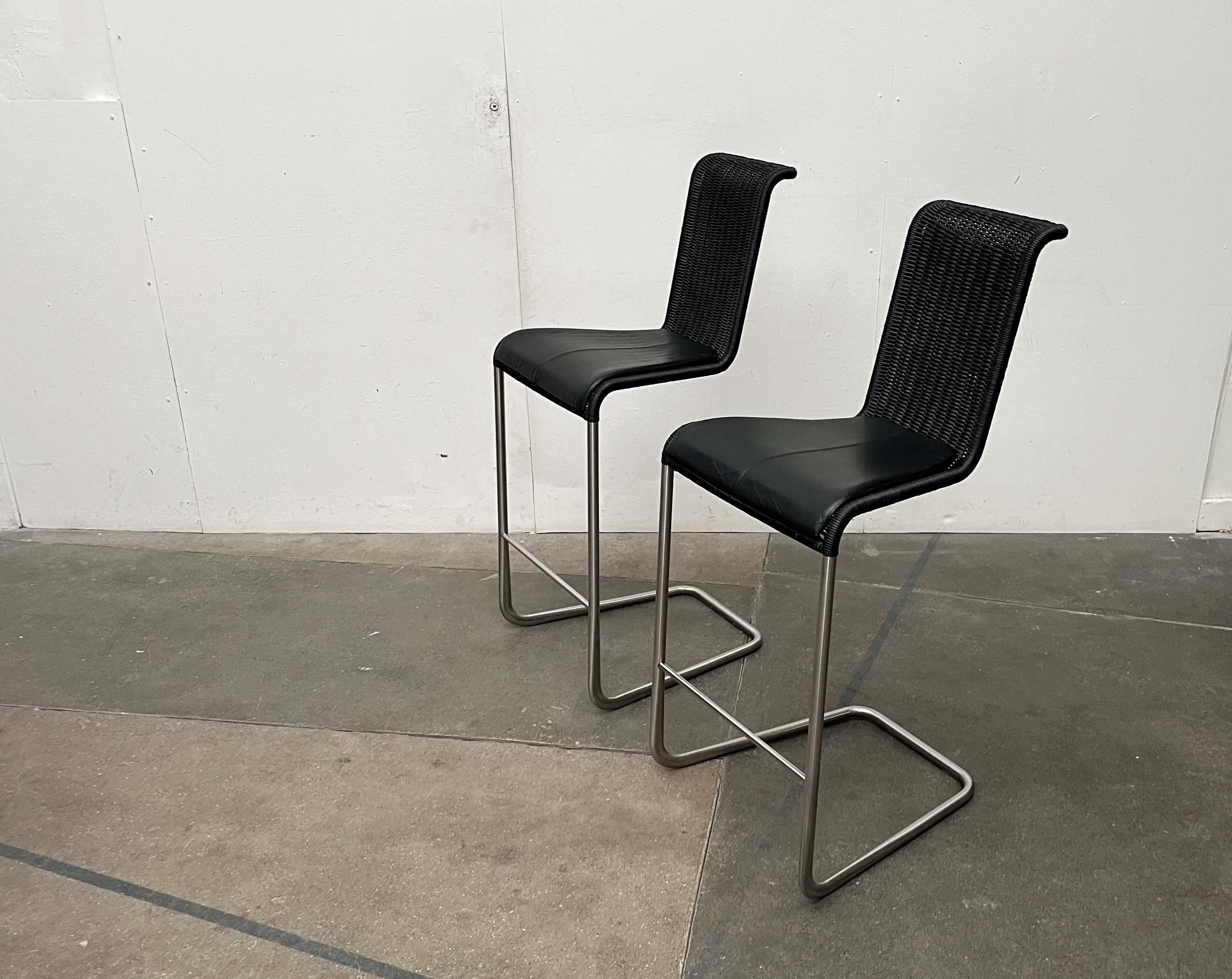 Set of 2 Vintage German B30 Cantilever Barstools by Tecta and Jean ...