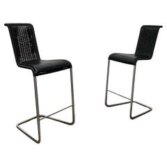 Set of 2 Vintage German B30 Cantilever Barstools by Tecta and Jean Prouve