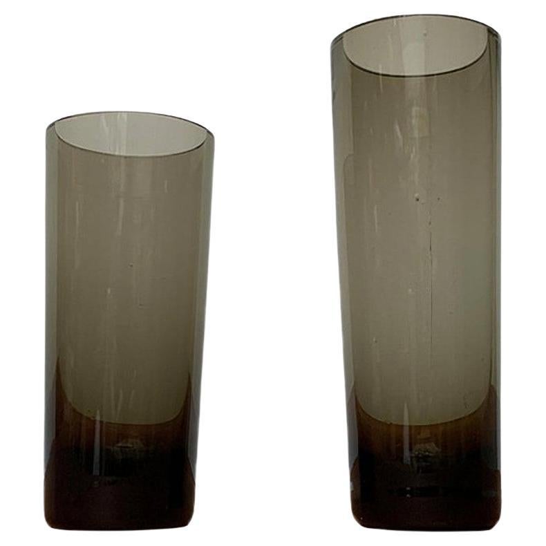 Set di 2 vasi vintage in vetro tedesco della linea Fortuna di Rosenthal