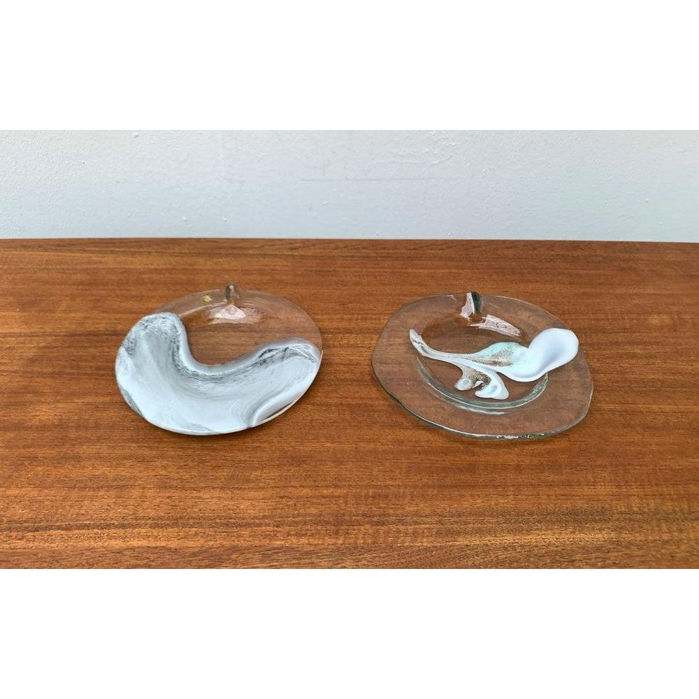 Ensemble de 2 assiettes et bols en verre de la collection d'art allemande Richartz, 1970 en vente 6