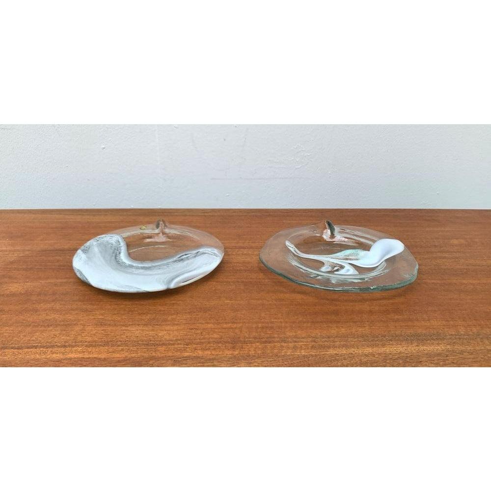 Allemand Ensemble de 2 assiettes et bols en verre de la collection d'art allemande Richartz, 1970 en vente