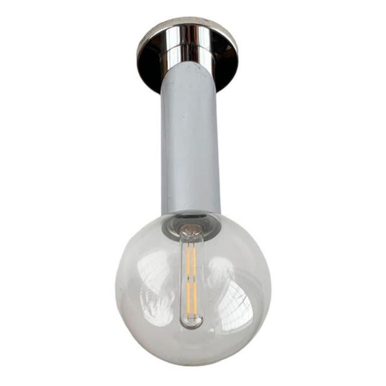 Set di 2 lampade da soffitto vintage dell'era spaziale tedesca di Motoko Ishii per Staff, anni '70