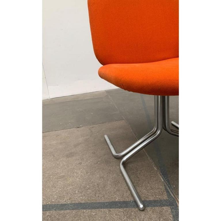 2er-Set Deutsche Space Age Seat 150 Stühle von Herbert Hirche, 1970er Jahre im Angebot 7