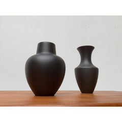 Lote de 2 jarrones de cerámica alemana vintage Wormser Terra-Sigillata