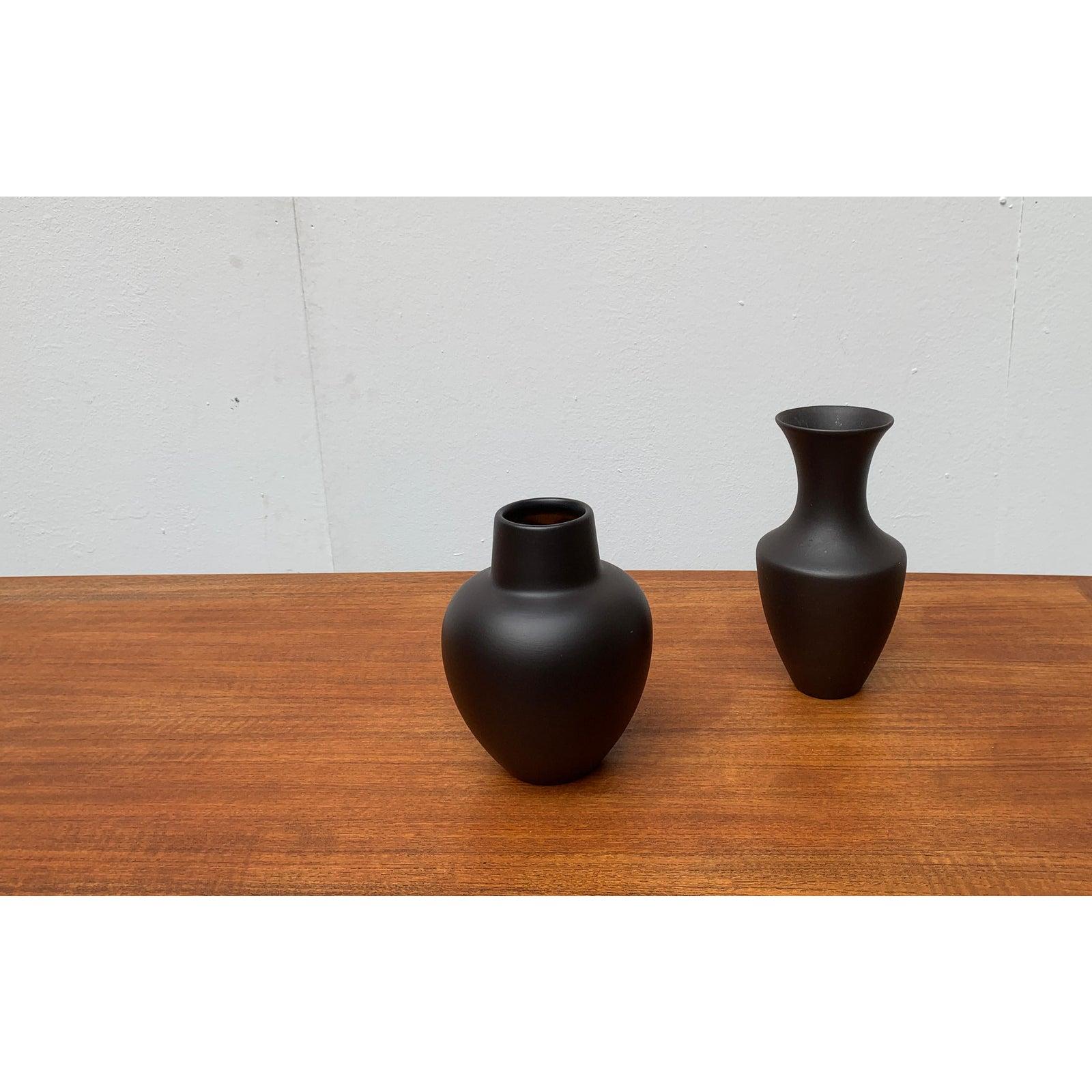 Set di 2 vasi di ceramica Wormser Terra-Sigillata tedeschi d'epoca in vendita 1