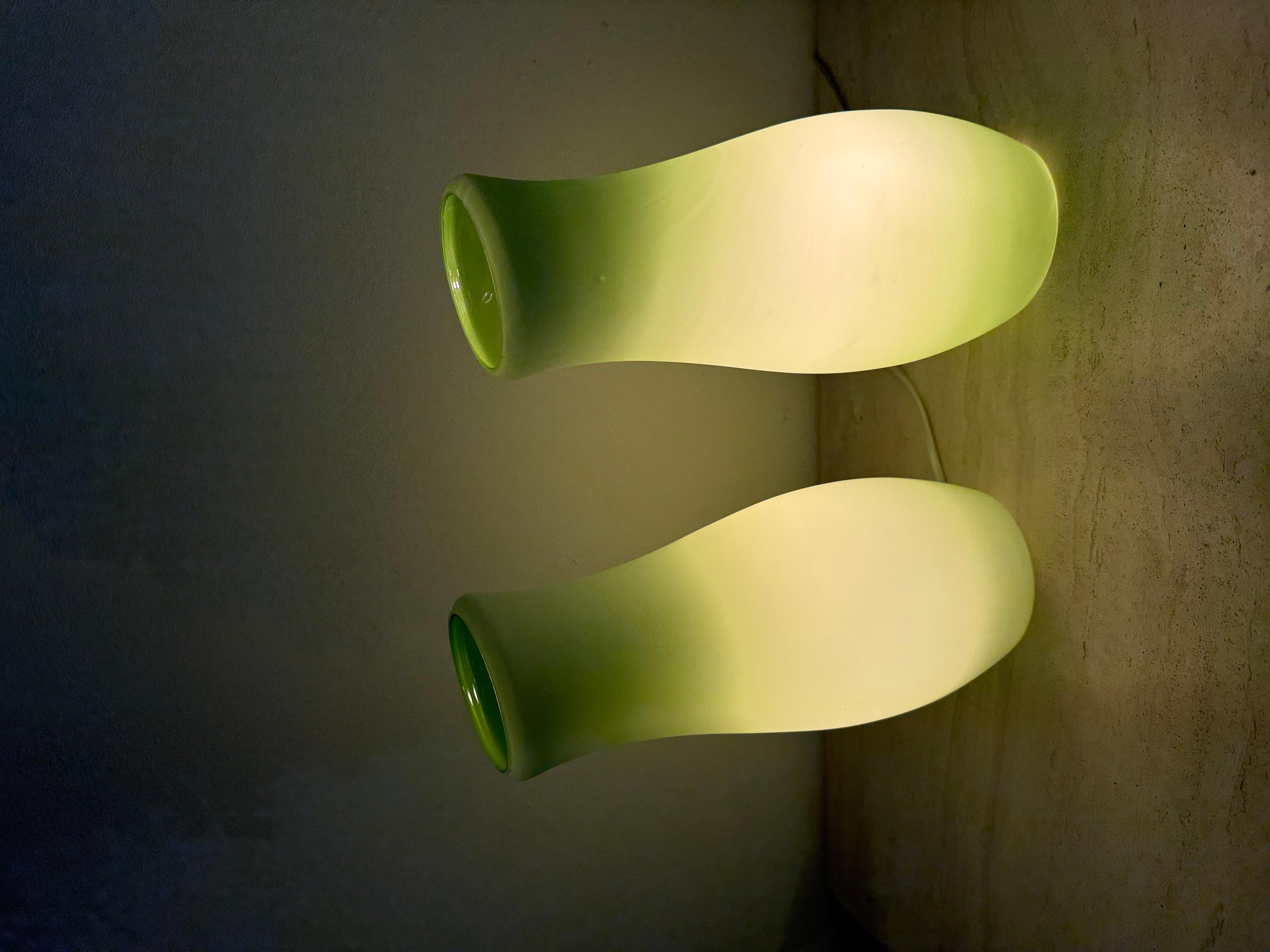 Mid-Century Modern Set of 2 vintage ikea mynolit table lamp , 1990s