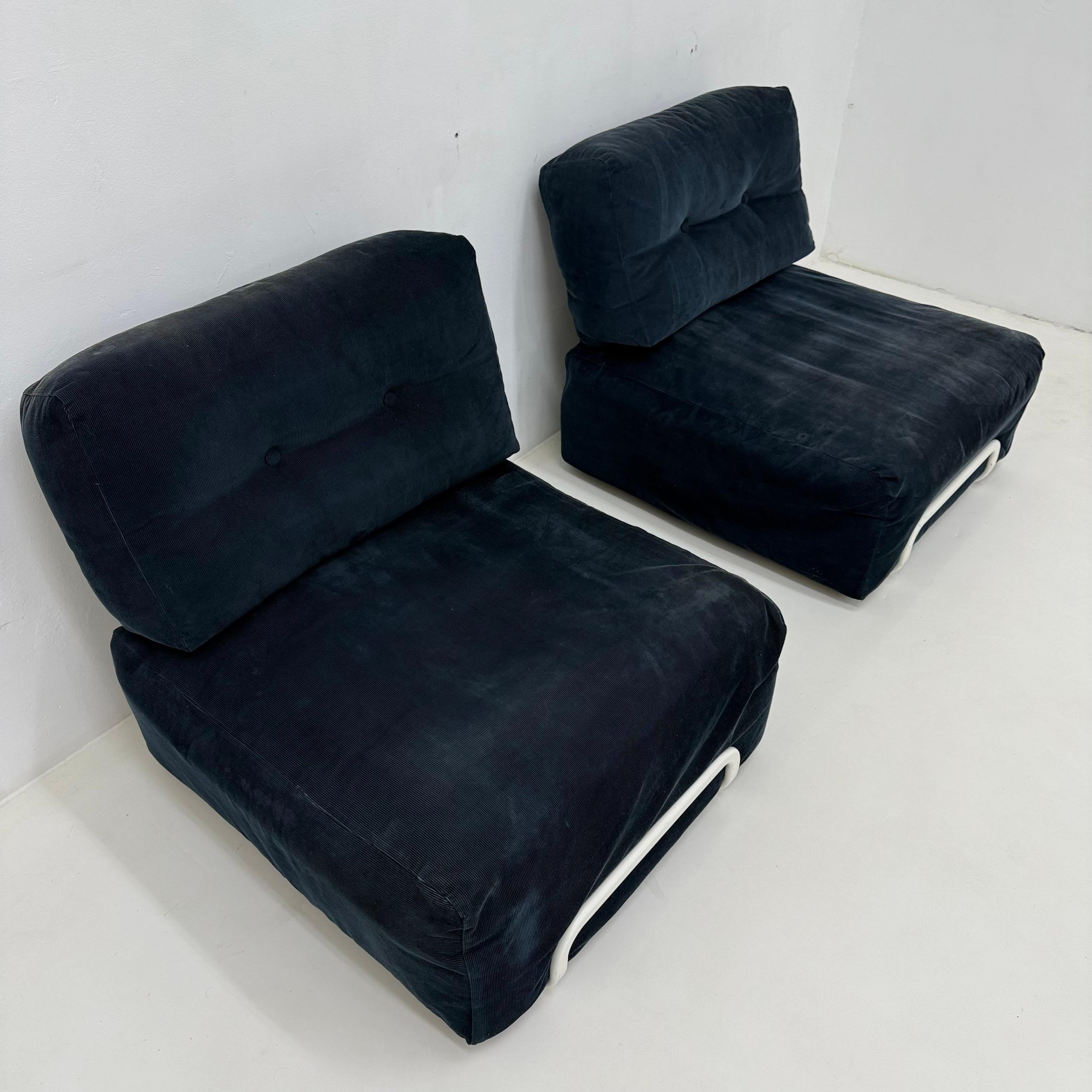 Fin du 20e siècle Lot de 2 chaises longues vintage Ikea Rorberg en vente