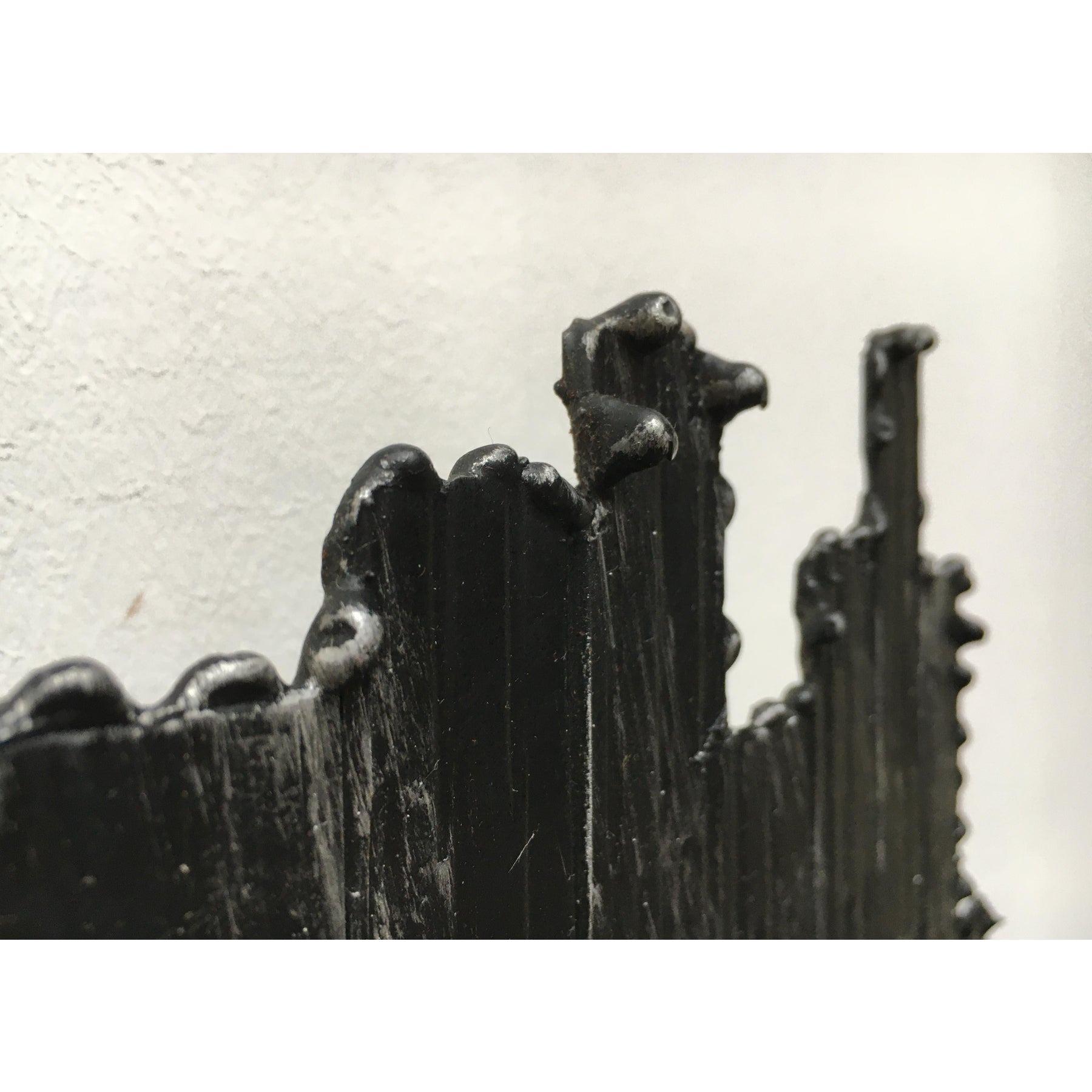 Ensemble de 2 appliques murales italiennes brutalistes en fer forgé d'Albano Poli en vente 5