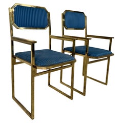 Set of 2 Vintage Italian Dining Chairs by Romeo Rega 1970s