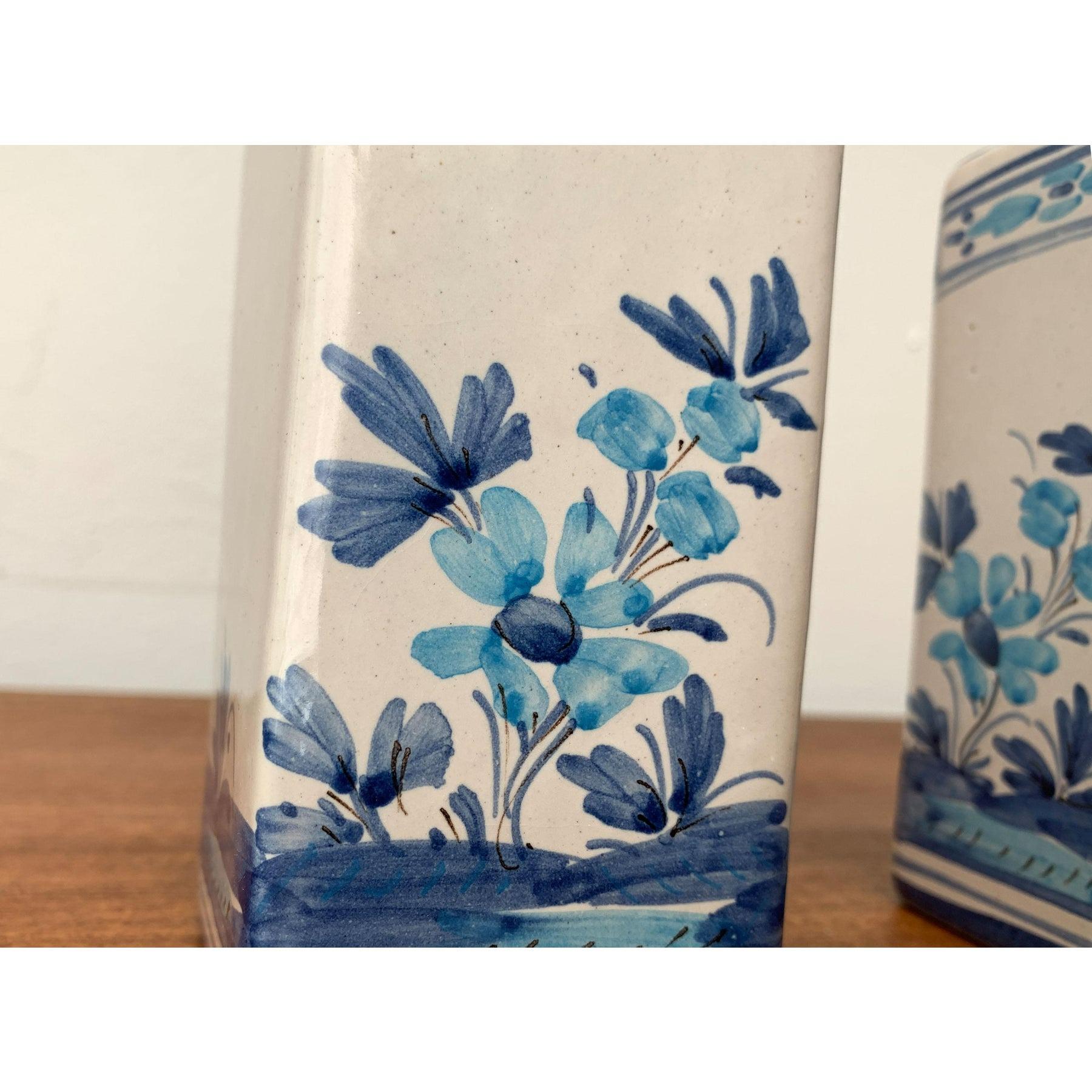 Ensemble de 2 vases italiens peints à la main de Larucci Italie, 1970 en vente 5