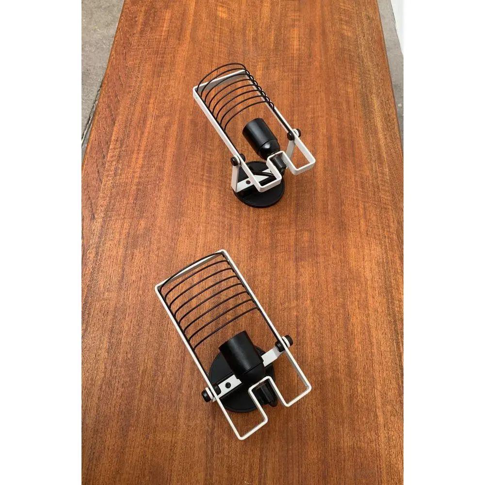 Set of 2 Vintage Italian Sintesi Faretto Sconces by Ernesto Gismondi, 1970s For Sale 1
