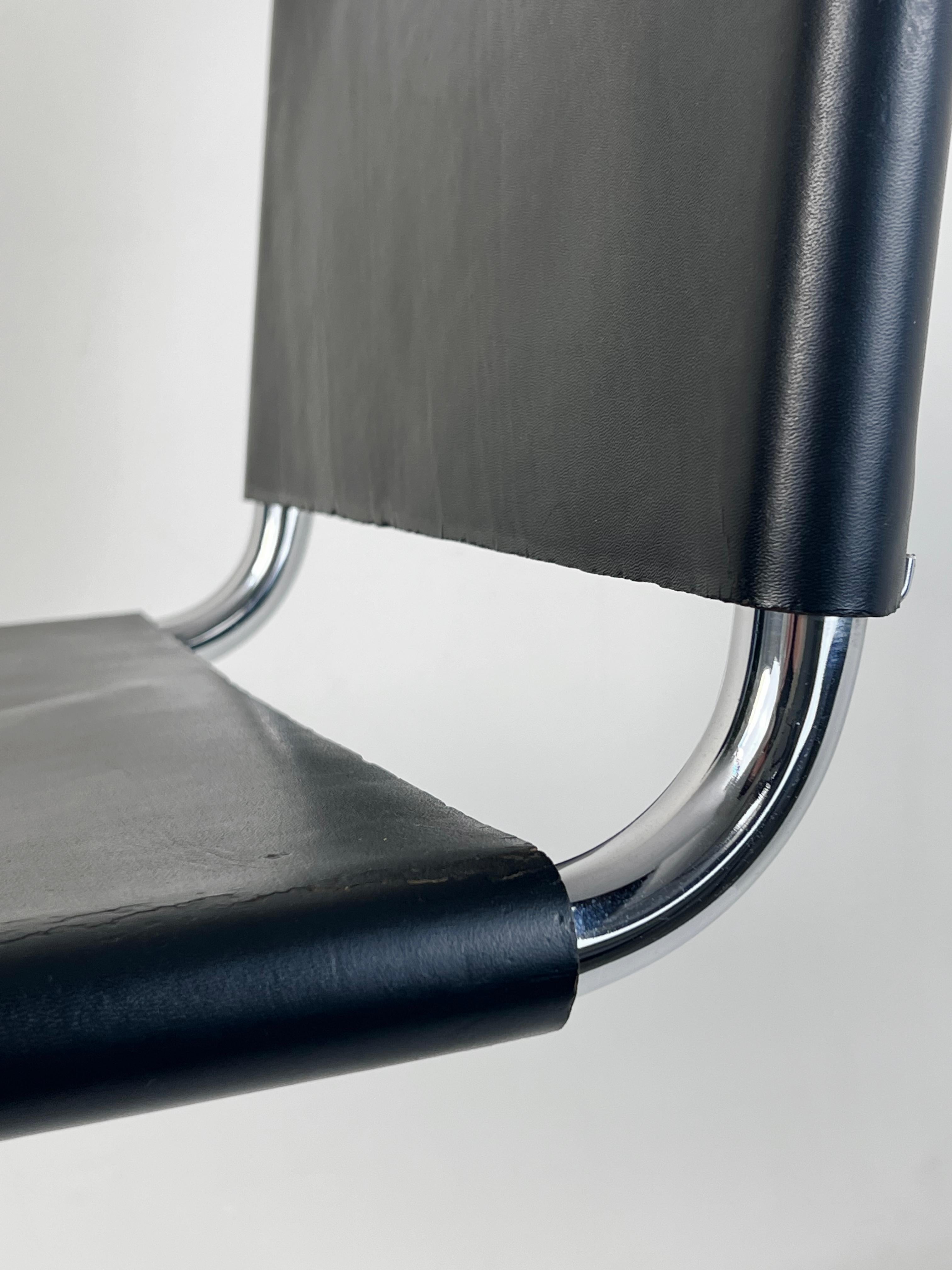 Satz von 2 MR10-Stühlen im Vintage-Stil von Mies van Der Rohe für Knoll, 1970er Jahre im Angebot 5