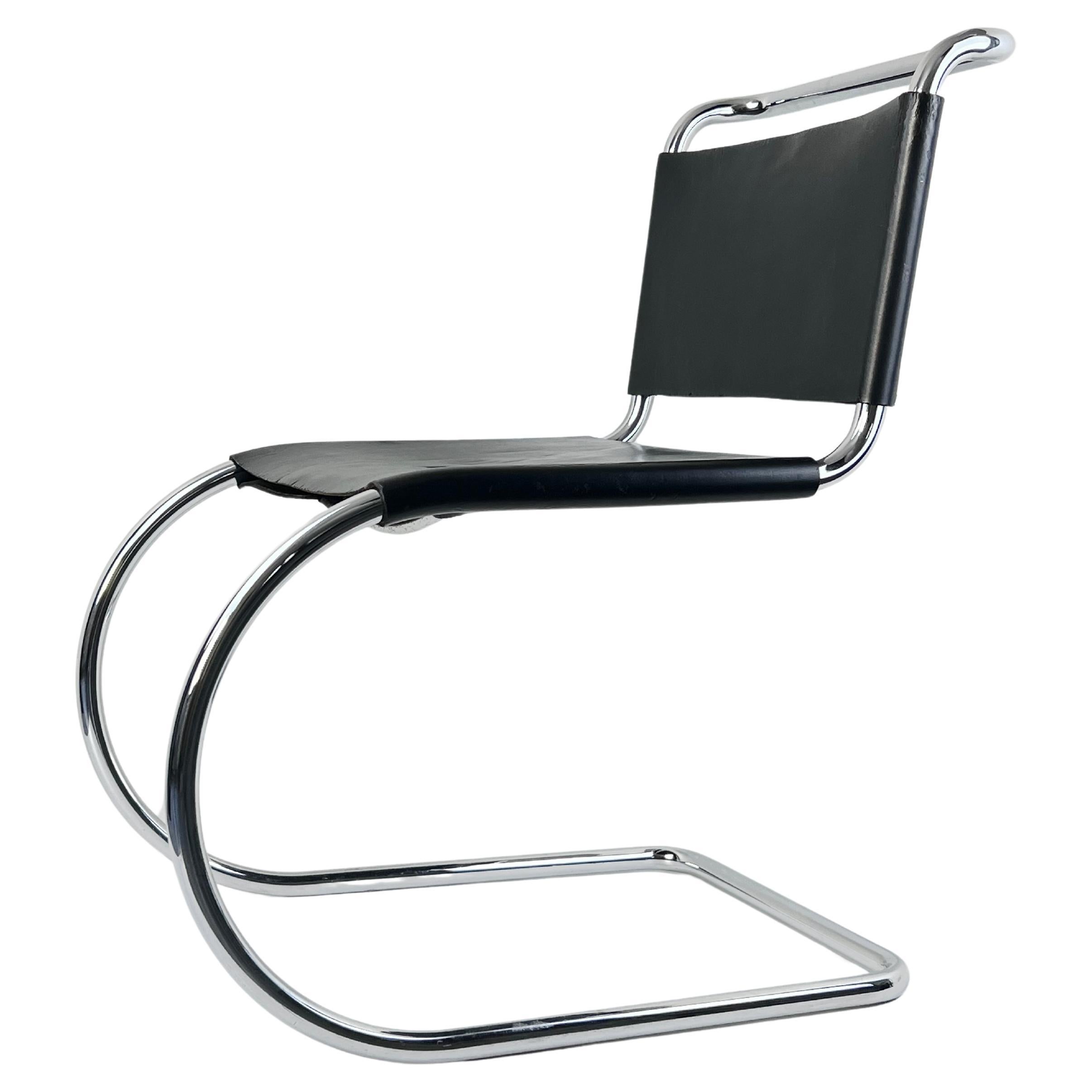 Satz von 2 MR10-Stühlen im Vintage-Stil von Mies van Der Rohe für Knoll, 1970er Jahre