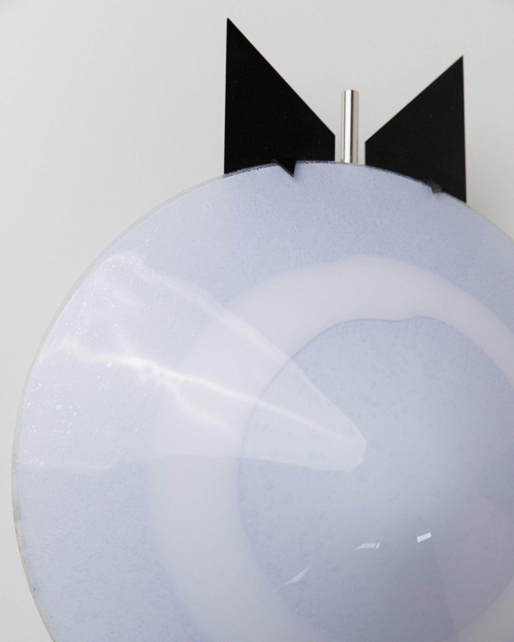 Italiano Set di 2 lampade da parete in vetro di Murano vintage in stile Memphis, anni '80 in vendita