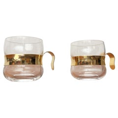 Set of 2 Vintage Paula Series Tea Glasses by Jorma Vennola for Iittala, 1970s Set of 2 Vintage Paula Series Tea Glasses by Jorma Vennola for Iittala, 1970s