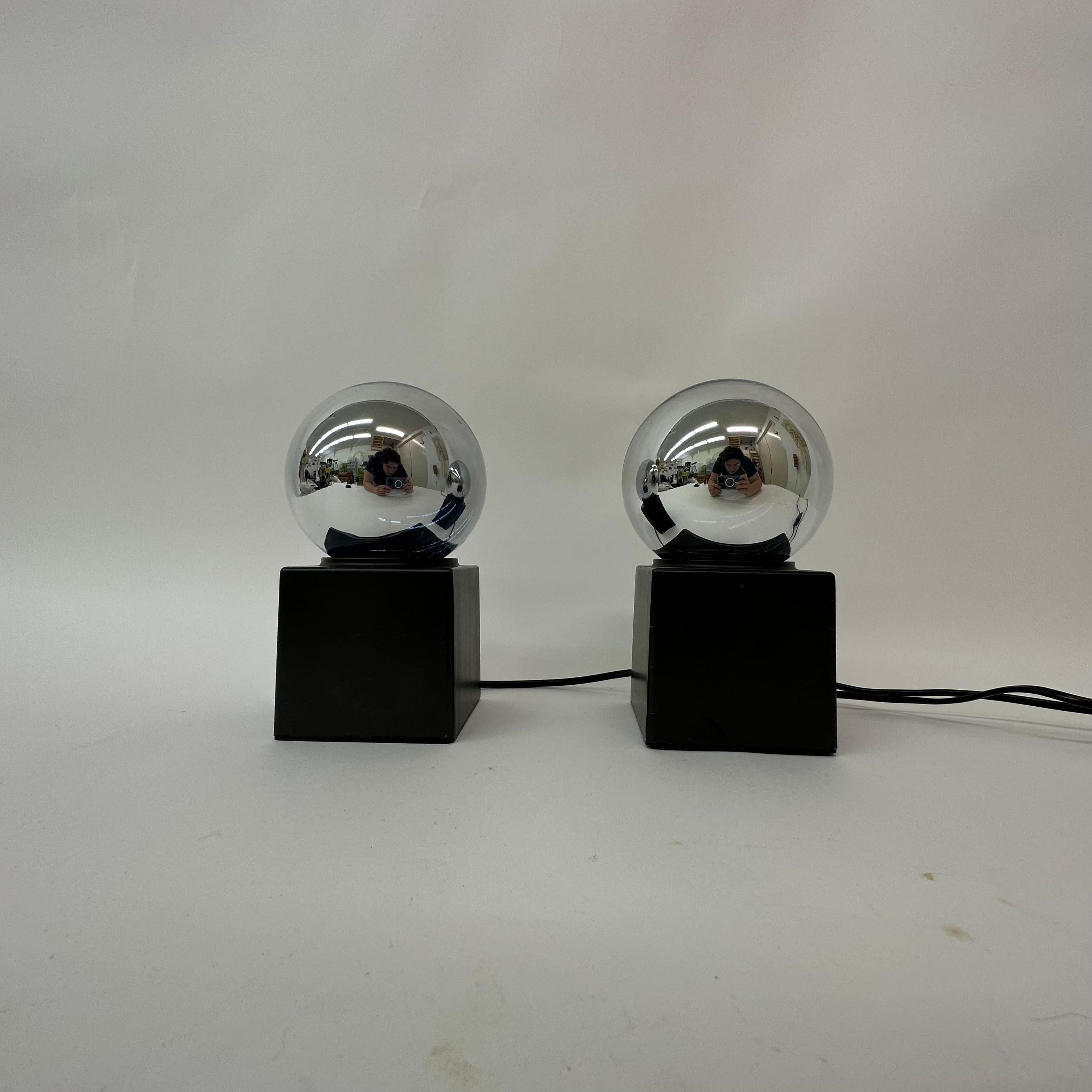 Late 20th Century Set of 2 Vintage Philips Table Lamp Space Age , 1970s For Sale