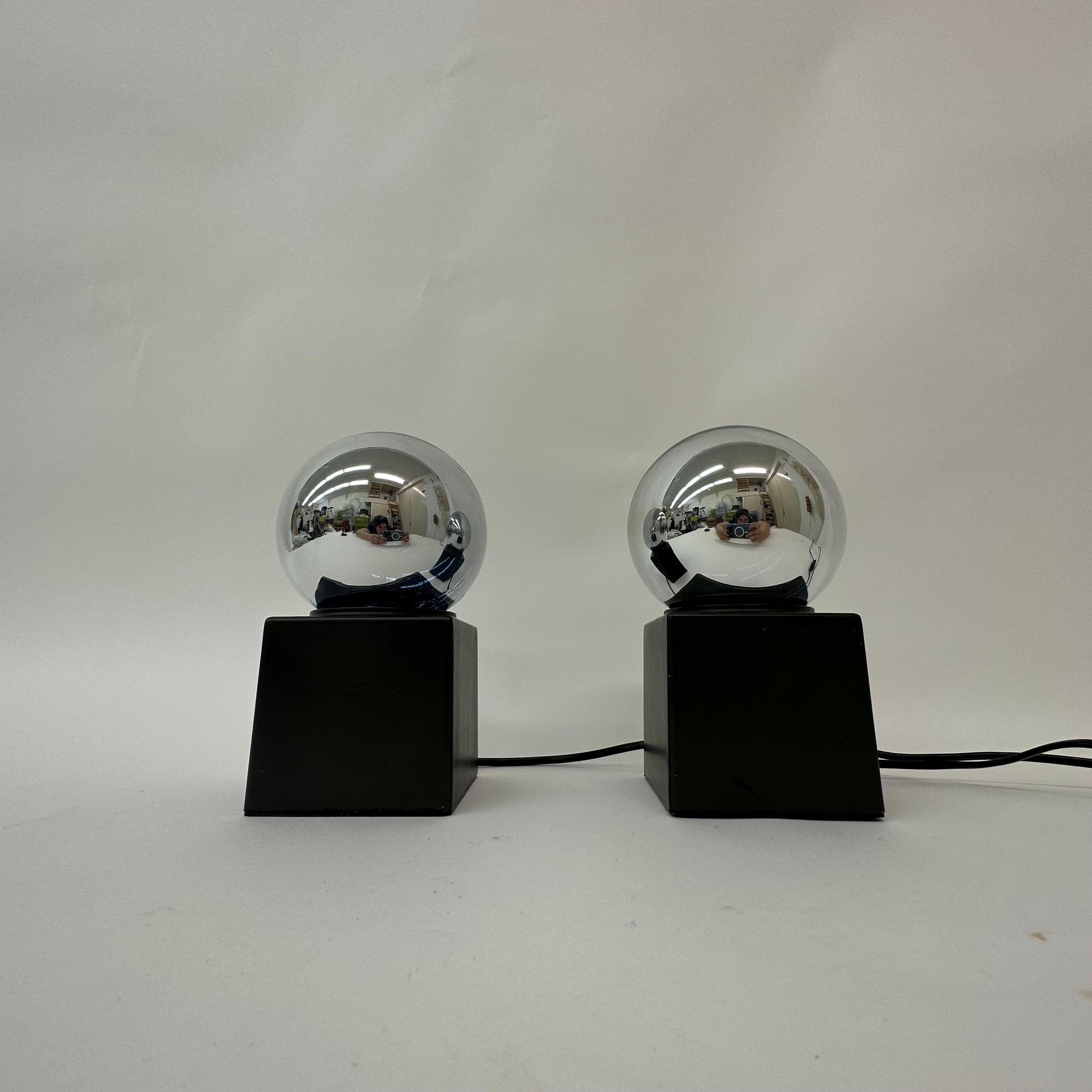 Metal Set of 2 Vintage Philips Table Lamp Space Age , 1970s For Sale