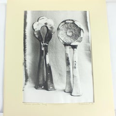 Conjunto De 2 Fotografías Vintage De Obras De Cerámica De Ditta Abrhamova, Czechoslovaki