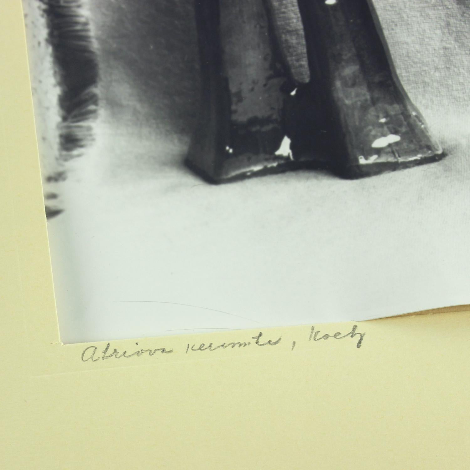 2er-Set Vintage-Fotograps von Keramik-Kunstwerken von Ditta Abrhamova, Tschechoslowakei (Moderne der Mitte des Jahrhunderts) im Angebot