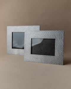 Set of 2 Vintage Picture Frames with Structured Metal Design by IKEA, 1990s