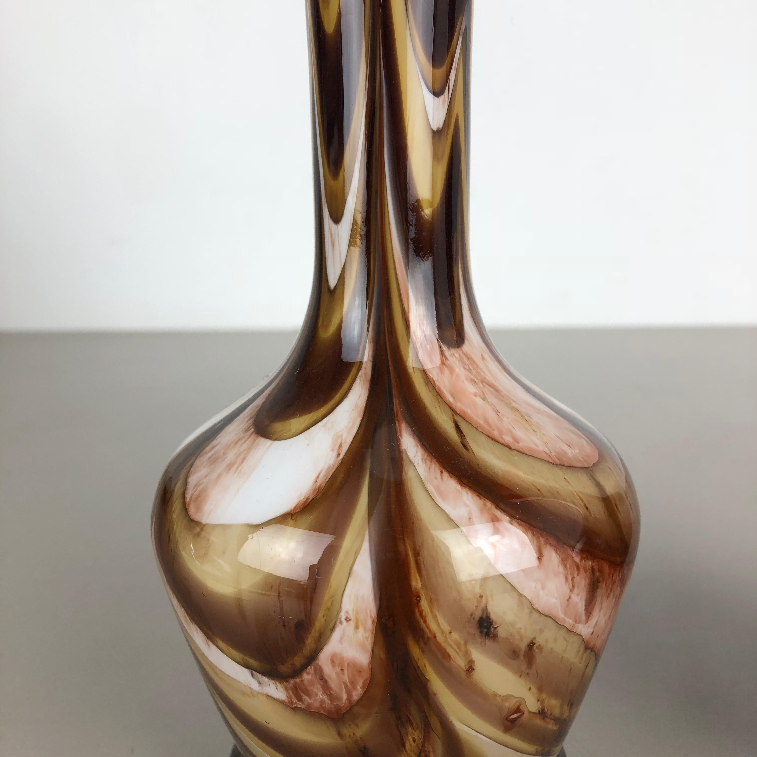 Set of 2 Vintage Pop Art Opaline Florence Vase Design, Italy, 1970s For Sale 3
