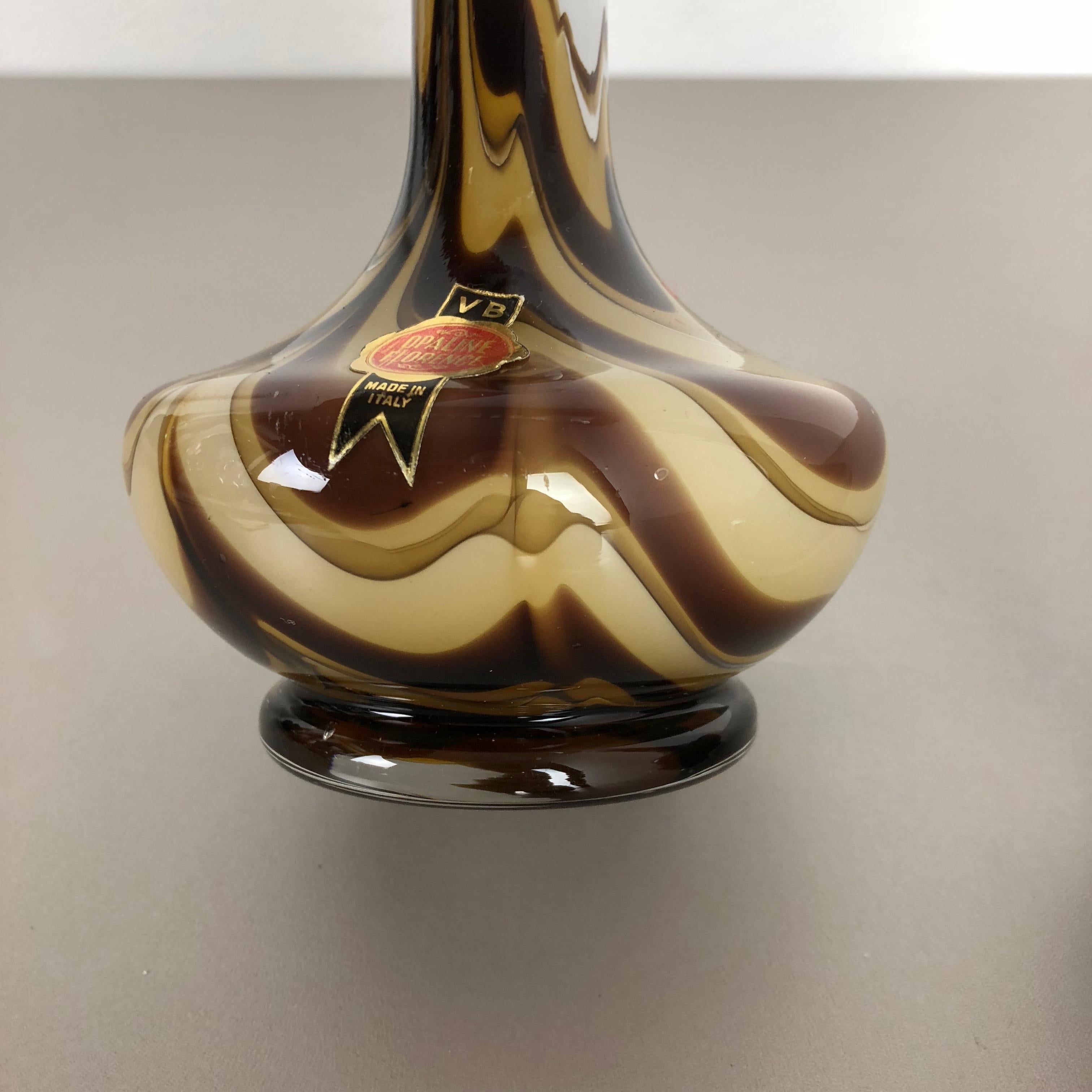 2er-Set Vintage Pop Art Opal-Vase aus Florenz, Design, Italien, 1970er Jahre im Angebot 2