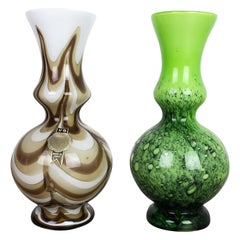 Set von 2 Opalvasen im Vintage-Stil der Pop Art, Florenz, Italien, 1970er Jahre