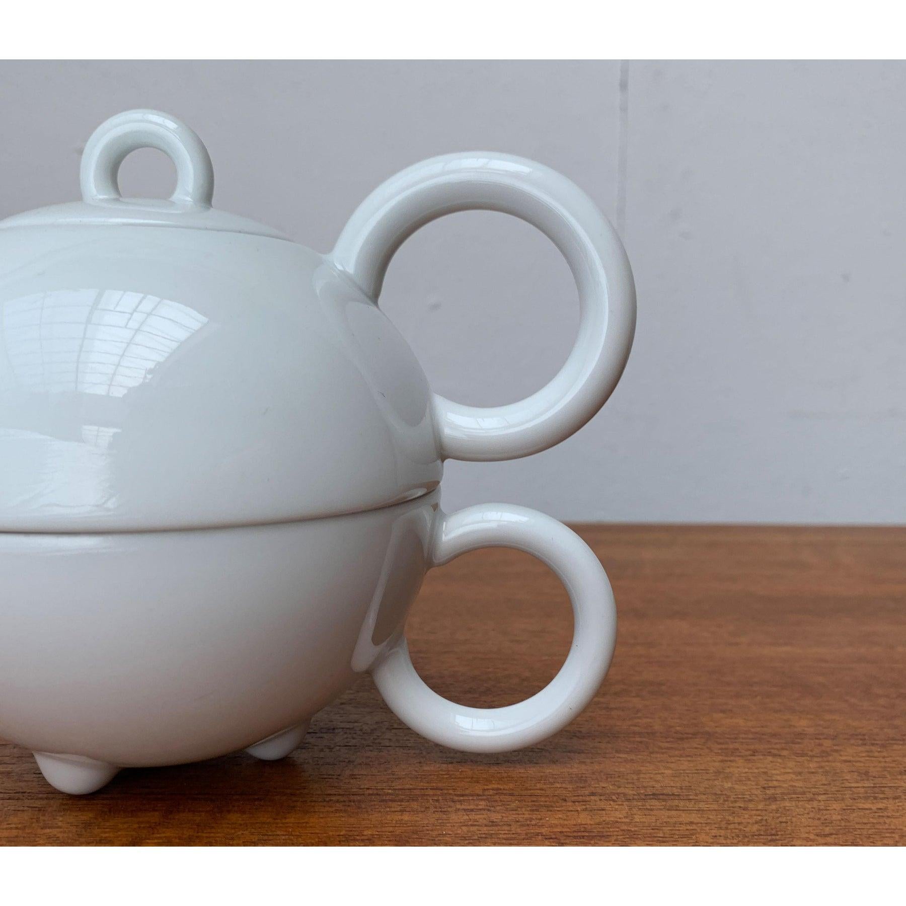 Set of 2 Vintage Postmodern German Fantasia Series Teapot and Cup, 1980s For Sale 4