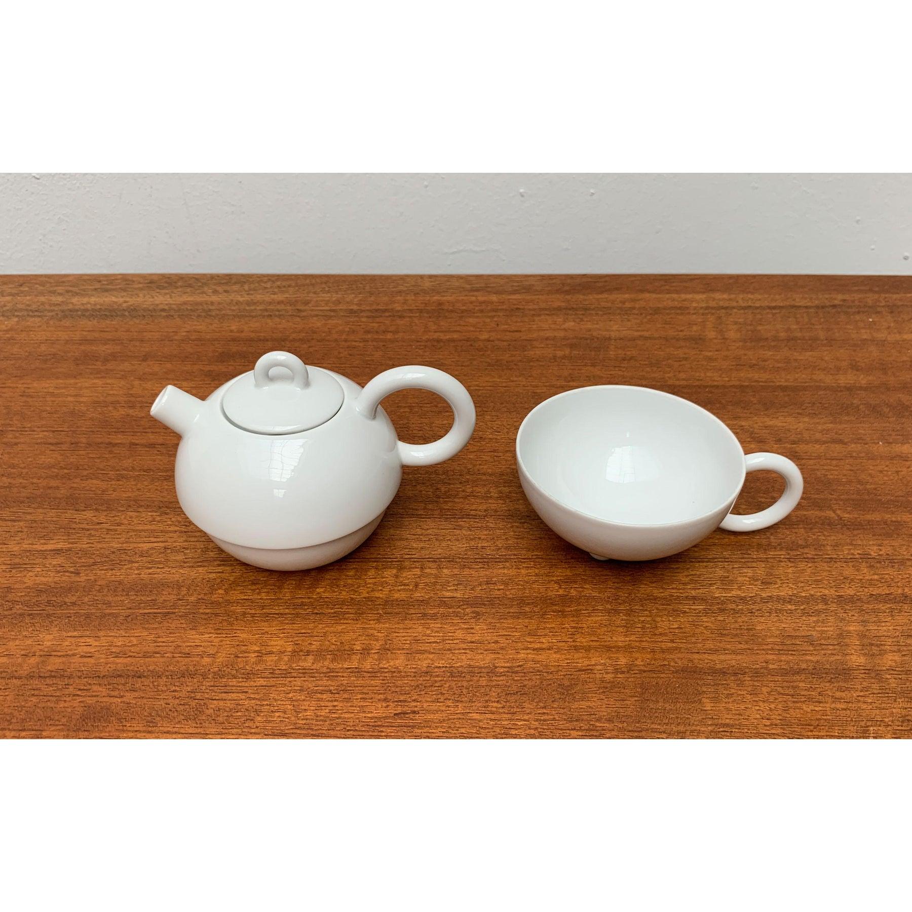 Set of 2 Vintage Postmodern German Fantasia Series Teapot and Cup, 1980s For Sale 1