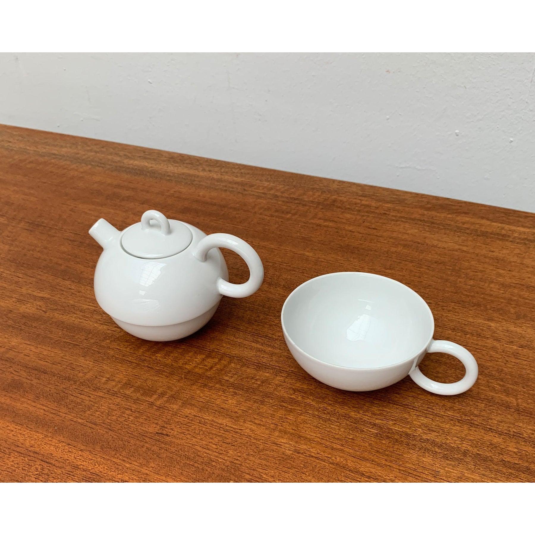 Set of 2 Vintage Postmodern German Fantasia Series Teapot and Cup, 1980s For Sale 2