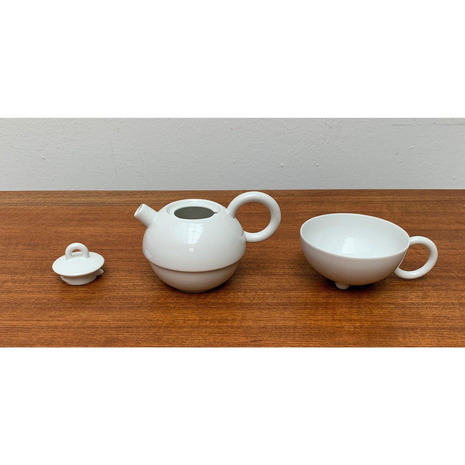 Set of 2 Vintage Postmodern German Fantasia Series Teapot and Cup, 1980s For Sale 3