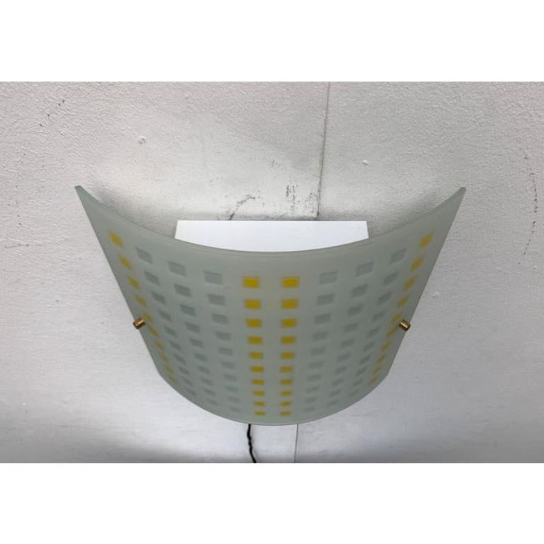 Set di 2 lampade da parete in vetro postmoderno vintage di DIY Light, anni '80 in vendita 4