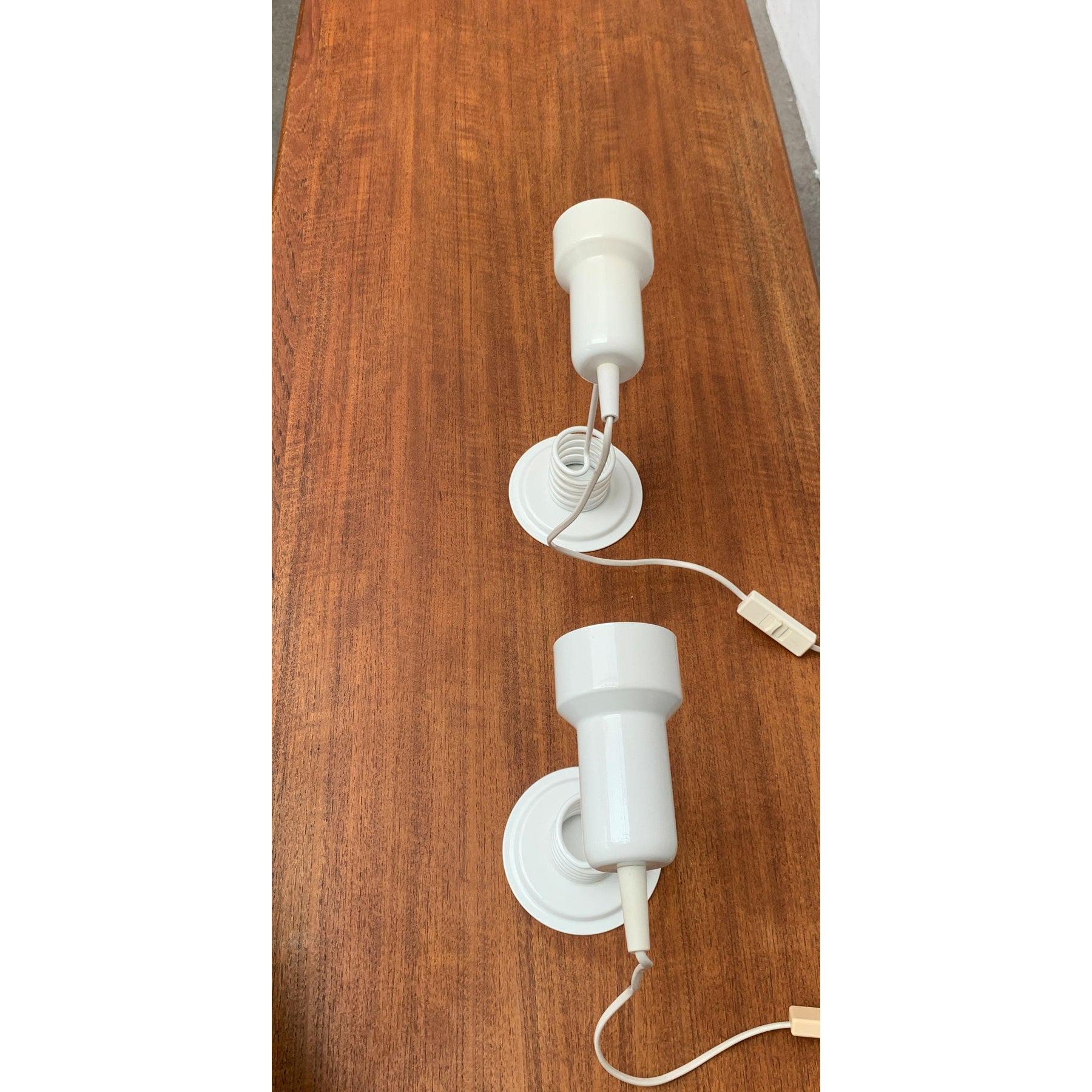Ensemble de 2 lampes de table vintage postmodernes de l'ère spatiale, années 1980 en vente 4