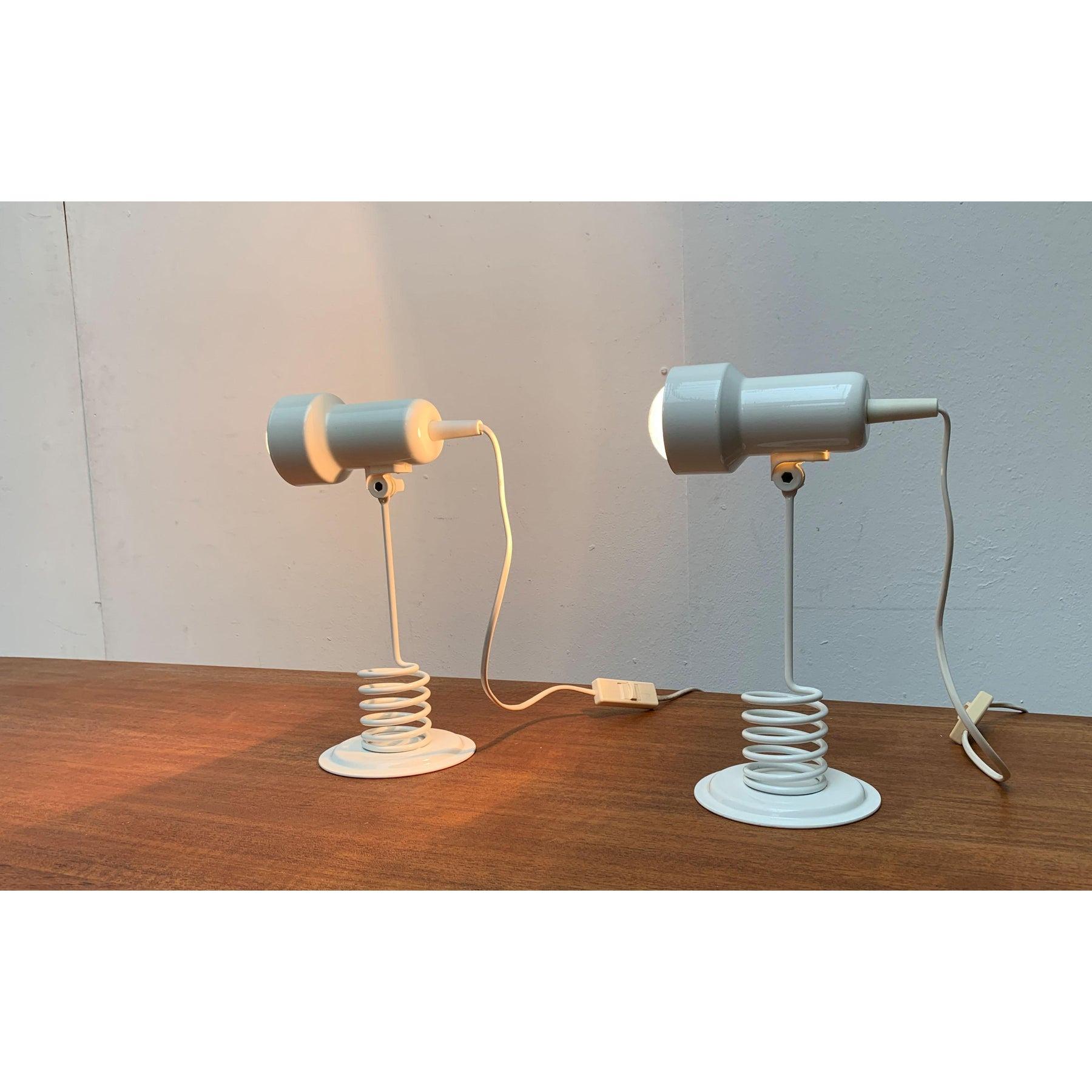 Ensemble de 2 lampes de table vintage postmodernes de l'ère spatiale, années 1980 Excellent état - En vente à Hamburg, DE