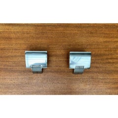 Set of 2 Vintage Postmodern Spanish Model Arqui Pe Aluminum Sconces, 1990s