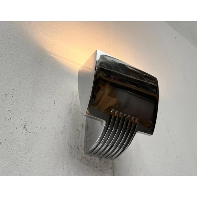 20th Century Set of 2 Vintage Postmodern Spanish Model Arqui Pe Aluminum Sconces, 1990s For Sale
