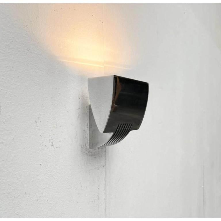 Set of 2 Vintage Postmodern Spanish Model Arqui Pe Aluminum Sconces, 1990s For Sale 3