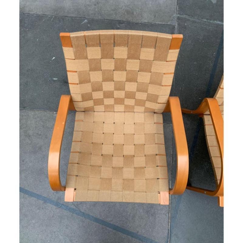 Set di 2 poltrone scandinave vintage in legno, anni '70 in vendita 3