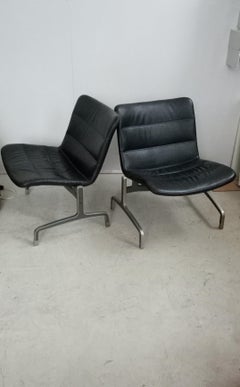 Set of 2 vintage "SERIE 8000" armchairs by Jorgen Kastholm for Kusch & Co, 1970s